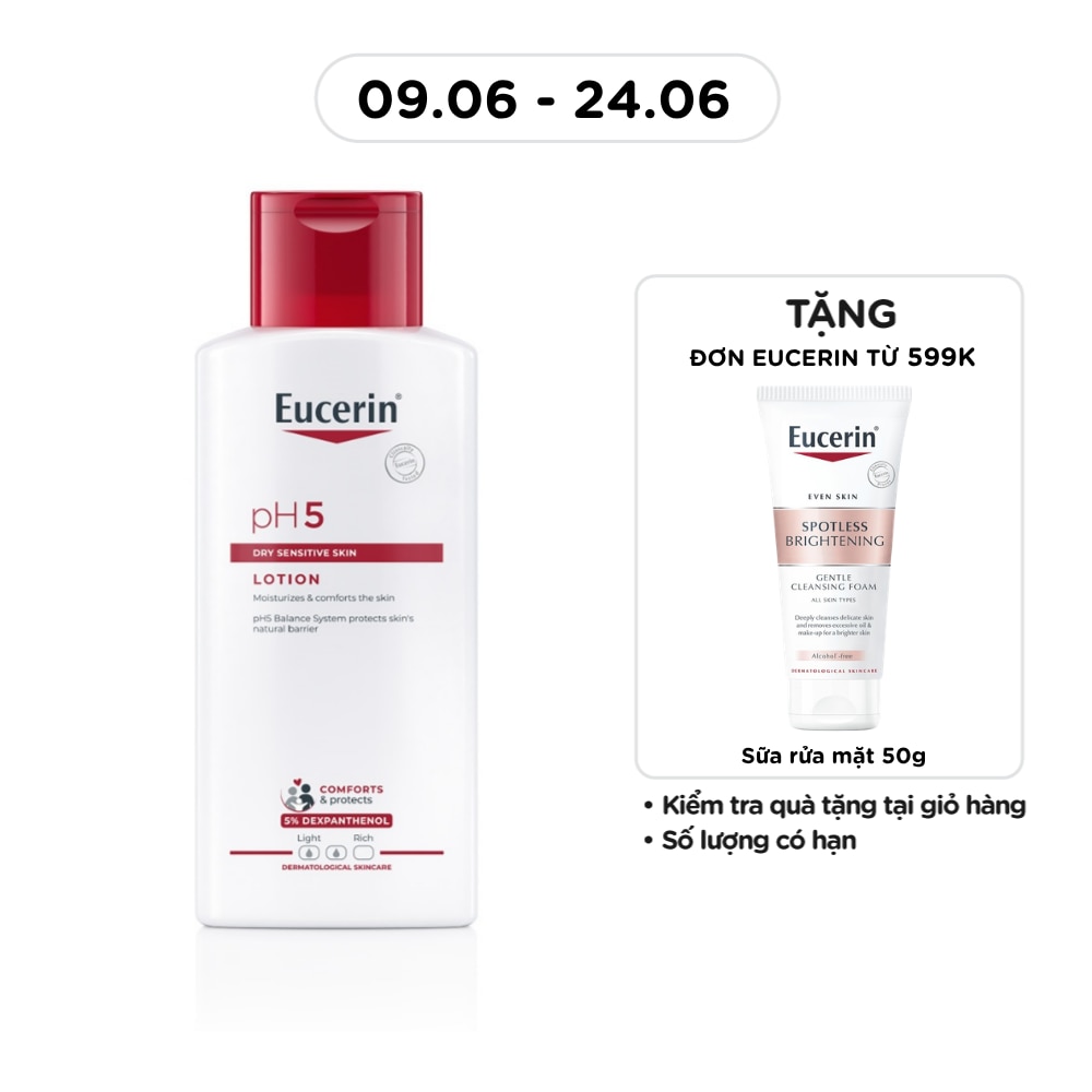 Sữa Dưỡng Thể Eucerin Dành Cho Da Nhạy Cảm pH5 250ml