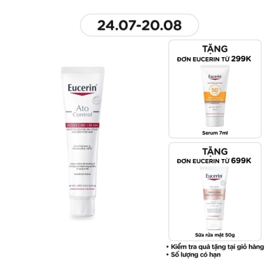 EUCERIN Kem Dưỡng Eucerin Đặc Trị Cho Da Viêm Cơ Địa Giai Đoạn Bùng Phát Ato Control Acute Care 40ml