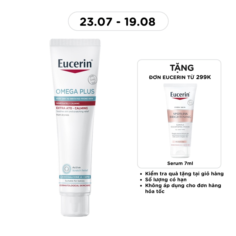 Kem Dưỡng Eucerin Đặc Trị Cho Da Viêm Cơ Địa Giai Đoạn Bùng Phát Ato Control Acute Care 40ml