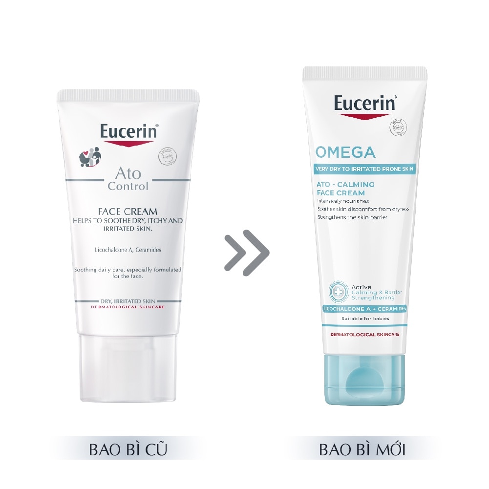 Kem Dưỡng Ẩm Eucerin Phục Hồi Và Tái Tạo Da Nhạy Cảm Ato Control Face Cream 50ml