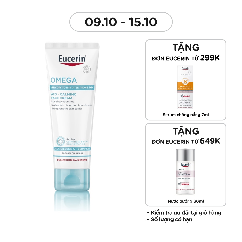 Kem Dưỡng Ẩm Eucerin Phục Hồi Và Tái Tạo Da Nhạy Cảm Ato Control Face Cream 50ml