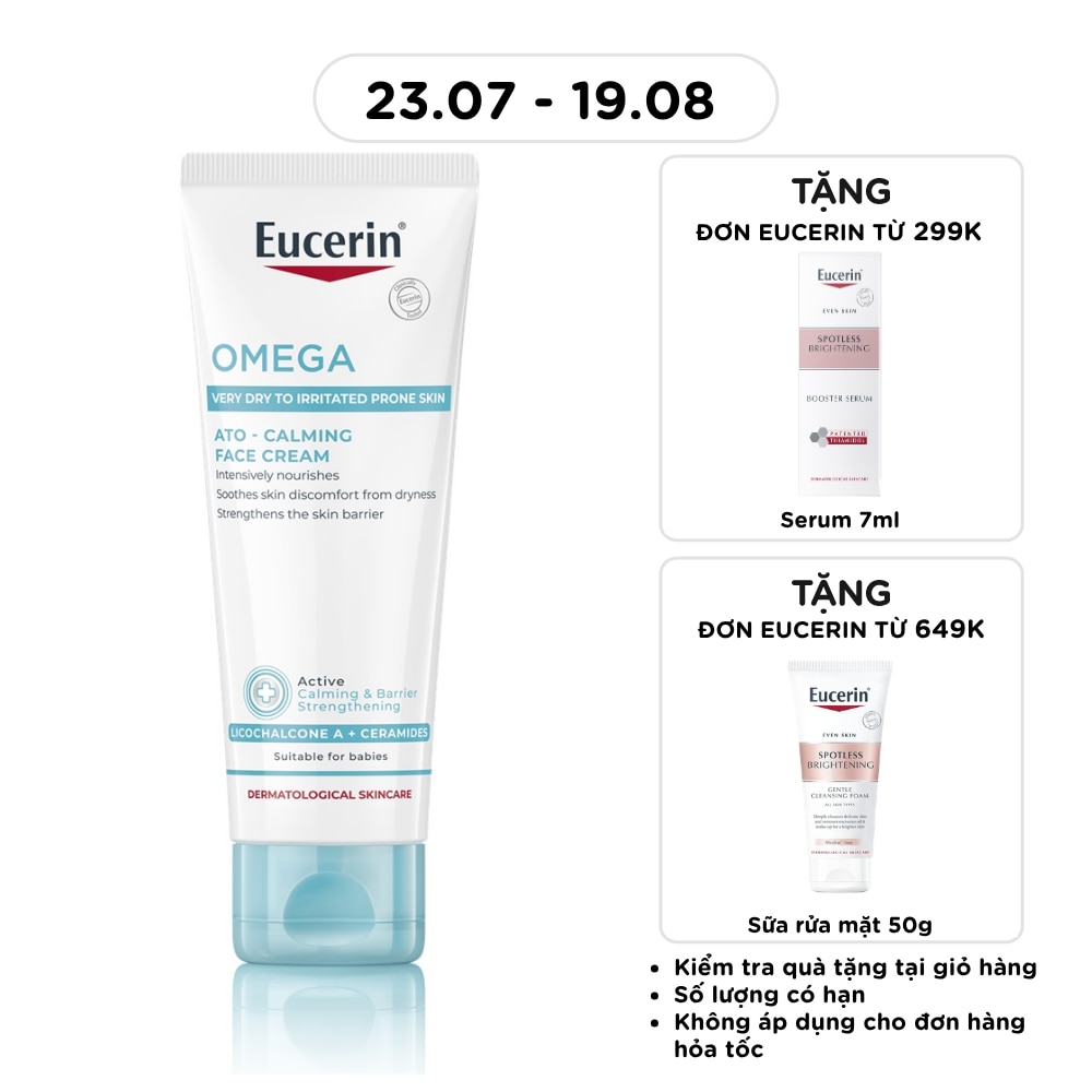 Kem Dưỡng Ẩm Eucerin Phục Hồi Và Tái Tạo Da Nhạy Cảm Ato Control Face Cream 50ml