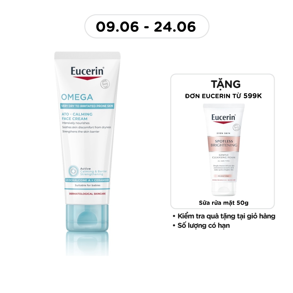Kem Dưỡng Ẩm Eucerin Phục Hồi Và Tái Tạo Da Nhạy Cảm Ato Control Face Cream 50ml