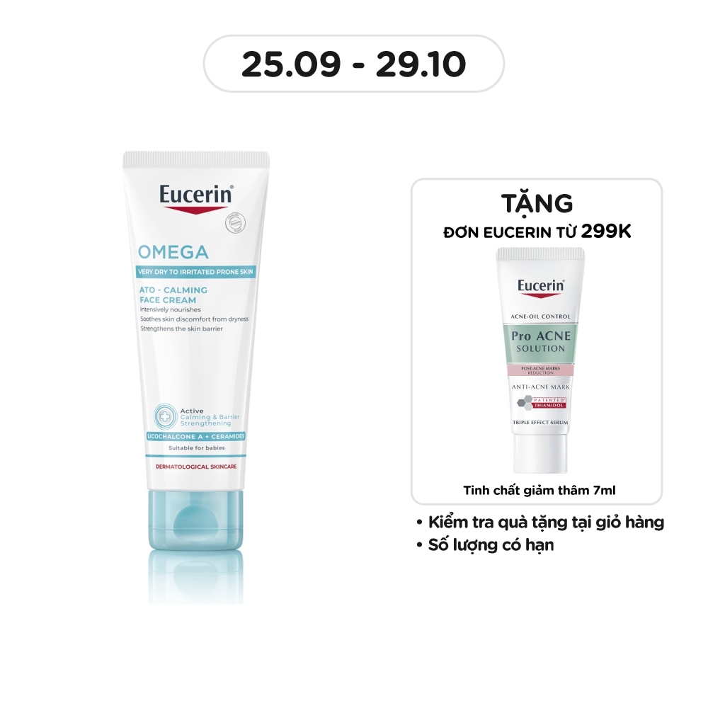 Kem Dưỡng Ẩm Eucerin Phục Hồi Và Tái Tạo Da Nhạy Cảm Ato Control Face Cream 50ml