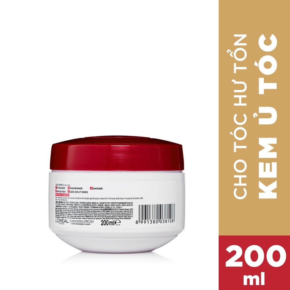 Kem Ủ L'Oreal Paris Total Repair 5 Phục Hồi Tóc 200ml