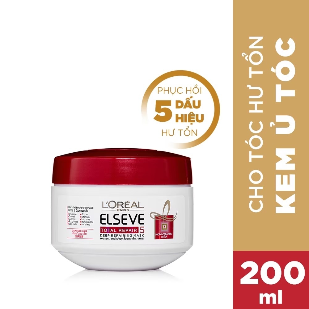 Kem Ủ L'Oreal Paris Total Repair 5 Phục Hồi Tóc 200ml