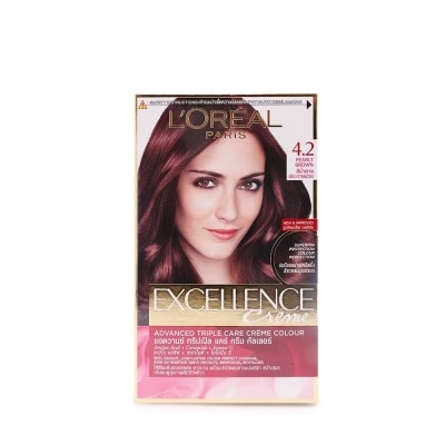 L'OREAL PARIS Kem Nhuộm L'Oreal Paris Haircolor Excellence 172ml.#4.2 Nâu Ánh Tím