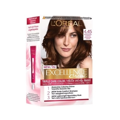 L'OREAL PARIS Kem Nhuộm L'Oreal Paris Haircolor Excellence 172ml.#4.45 Nâu Đồng Ánh Đỏ