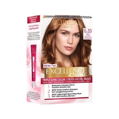 L'OREAL PARIS Kem Nhuộm L'Oreal Paris Haircolor Excellence 172ml.#6.35 Nâu Socola