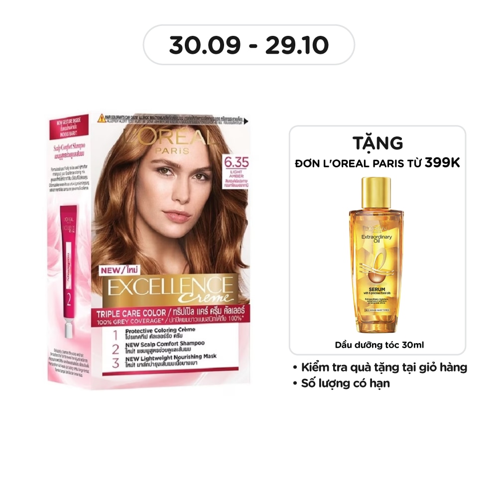 L'OREAL PARIS Haircolor Excellence 172ml. #6.35 Chocolate Brown