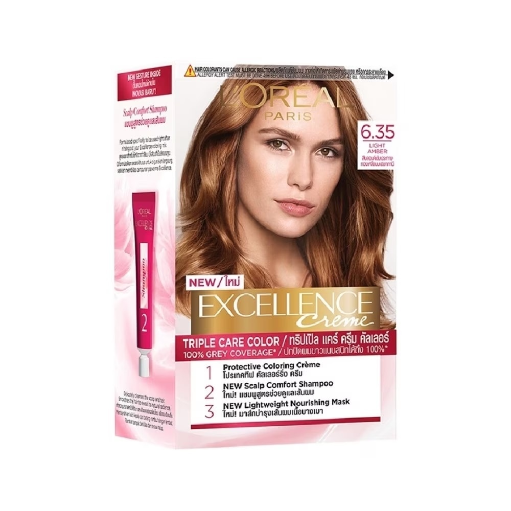 Kem Nhuộm L'Oreal Paris Haircolor Excellence 172ml.#6.35 Nâu Socola