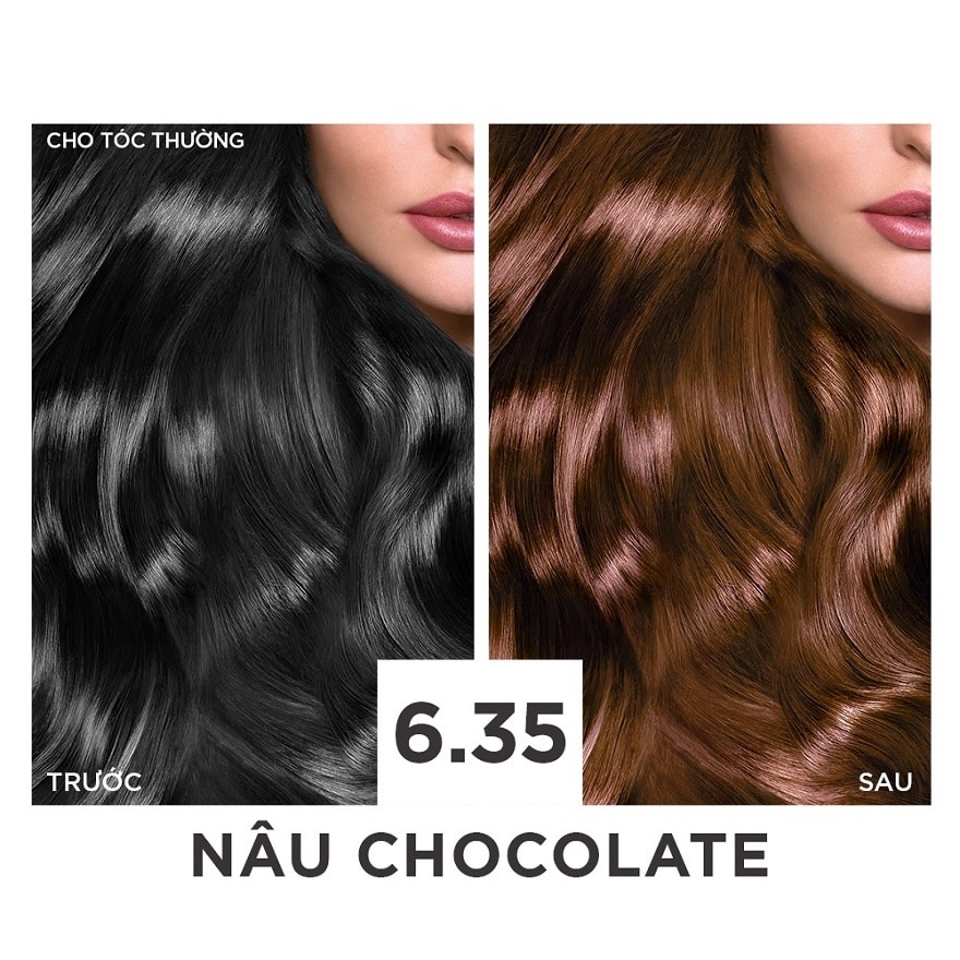 Kem Nhuộm L'Oreal Paris Haircolor Excellence 172ml.#6.35 Nâu Socola