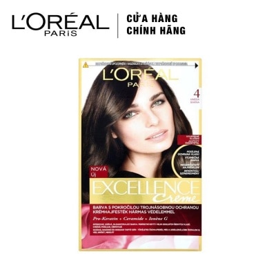 L'OREAL PARIS Kem Nhuộm L'Oreal Paris Haircolor Excellence 172ml.#4 Nâu Tự Nhiên