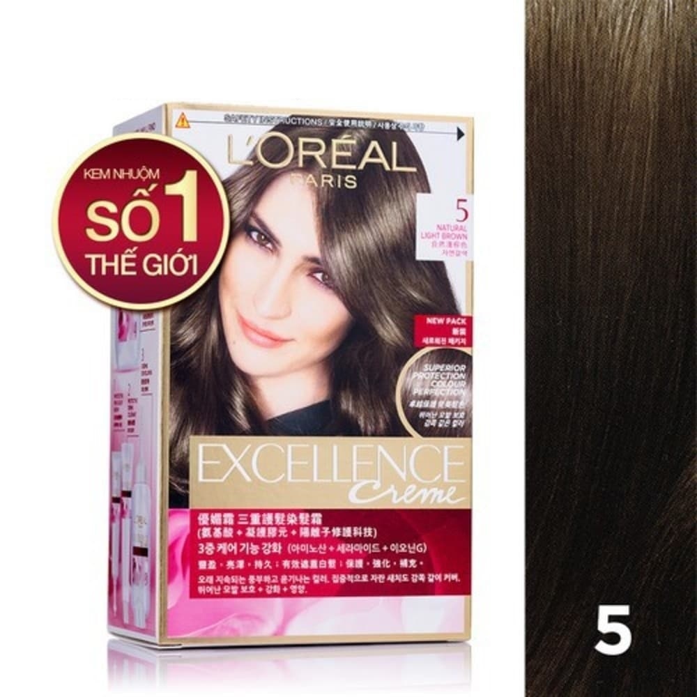 Haircolor Excellence 172ml. #5 Natural Light Brown