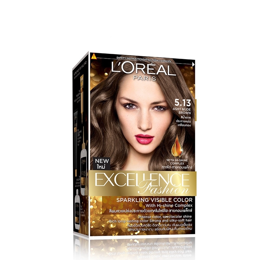 Kem Nhuộm L'Oreal Paris Haircolor Excellence Fashion 172ml.#5.13 Nâu Ánh Tro