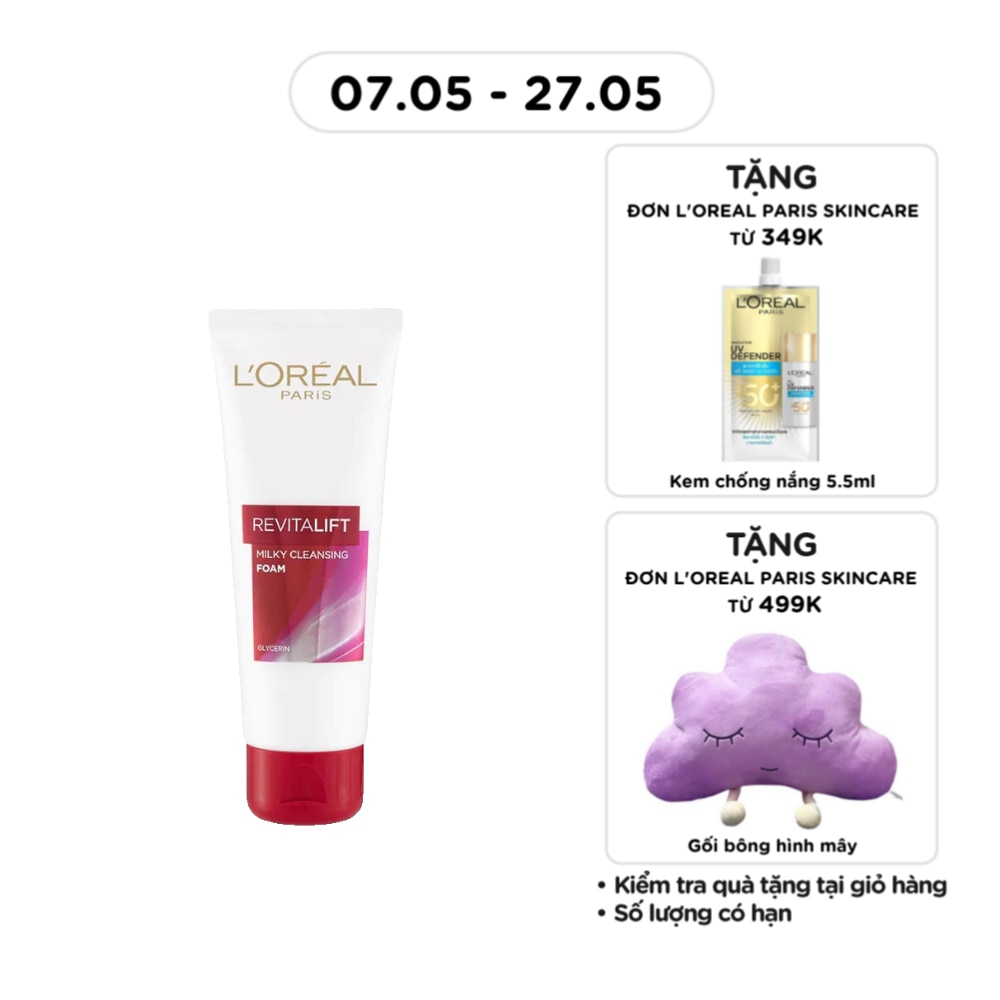 Sữa Rửa Mặt L'Oreal Paris Skincare Revitalift Chống Lão Hóa 100ml