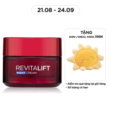 L'OREAL PARIS Kem Dưỡng Đêm L'Oreal Paris Skincare Revitalift Chống Nhăn Săn Chắc 50ml