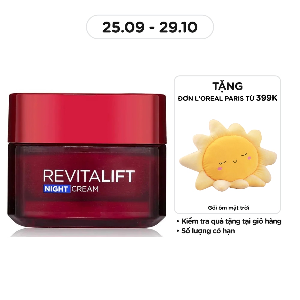 Kem Dưỡng Đêm L'Oreal Paris Skincare Revitalift Chống Nhăn Săn Chắc 50ml