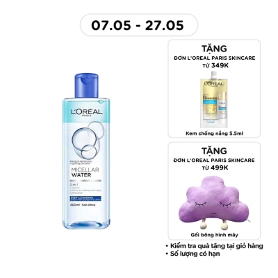 L'OREAL PARIS - Tẩy Trang L'Oreal Paris Skincare Make Up Remover Micellar Deep Cleansing Sạch Sâu 400ml