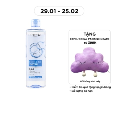 L'OREAL PARIS Tẩy Trang L'Oreal Paris Skincare Make Up Remover Micellar Refreshing Tươi Mát 400ml