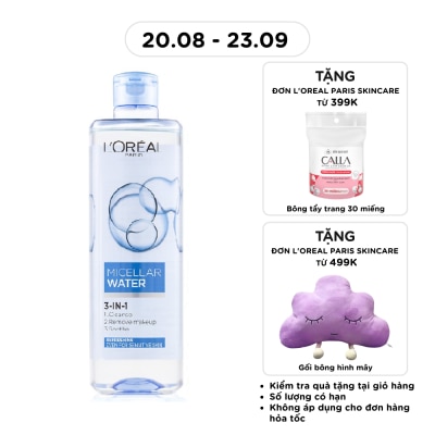 L'OREAL PARIS - Tẩy Trang L'Oreal Paris Skincare Make Up Remover Micellar Refreshing Tươi Mát 400ml image