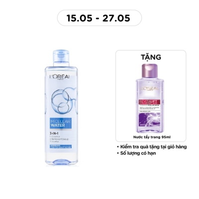 L'OREAL PARIS - Tẩy Trang L'Oreal Paris Skincare Make Up Remover Micellar Refreshing Tươi Mát 400ml