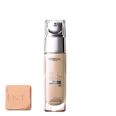 L'OREAL PARIS Kem Nền L'Oreal Paris Makeup Mịn Da True Match Liquid Foundation 30ml.#N1