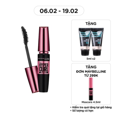 MAYBELLINE NEW YORK Mascara Maybelline New York Cong Mi Hypercurl 9.2ml - Đen