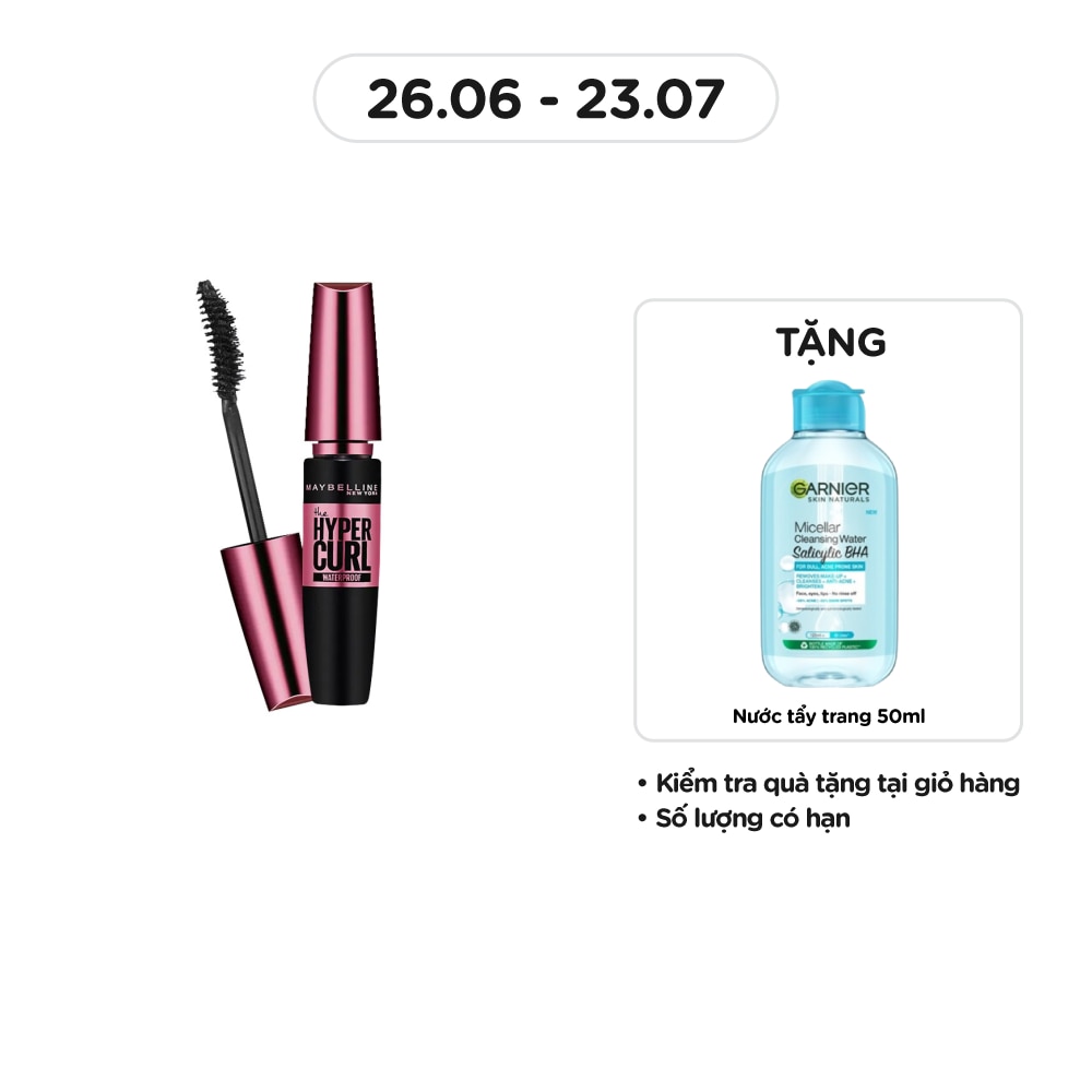 MAYBELLINE NEW YORK Mascara Maybelline New York Cong Mi Hypercurl 9.2ml - Đen