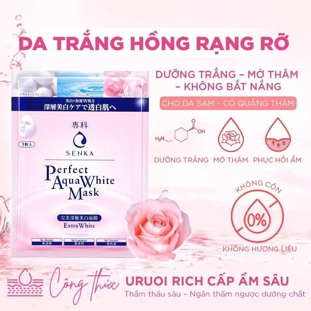 Mặt Nạ Senka Dưỡng Da Sáng Hồng 25ml