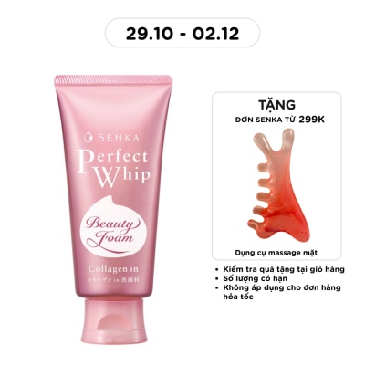 SENKA Sữa Rửa Mặt Tạo Bọt Senka Perfect Collagen In 120g image