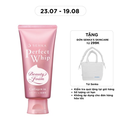 SENKA - Sữa Rửa Mặt Tạo Bọt Senka Perfect Collagen In 120g image