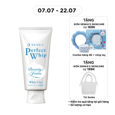 SENKA - Sữa Rửa Mặt Tạo Bọt Senka Perfect White Clay 120g