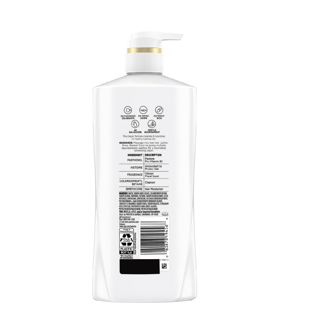 Pantene Pro-V Shampoo & Conditioner Classic Clean 2in1 Healthier Hair In 1 Wash 700ml