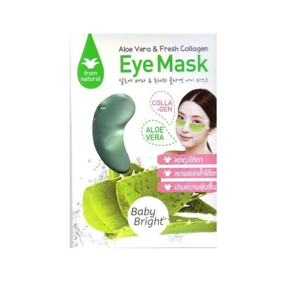 Mặt Nạ Baby Bright Aloe Vera & Fresh Collagen Eye Mask 1 Miếng 2.5g