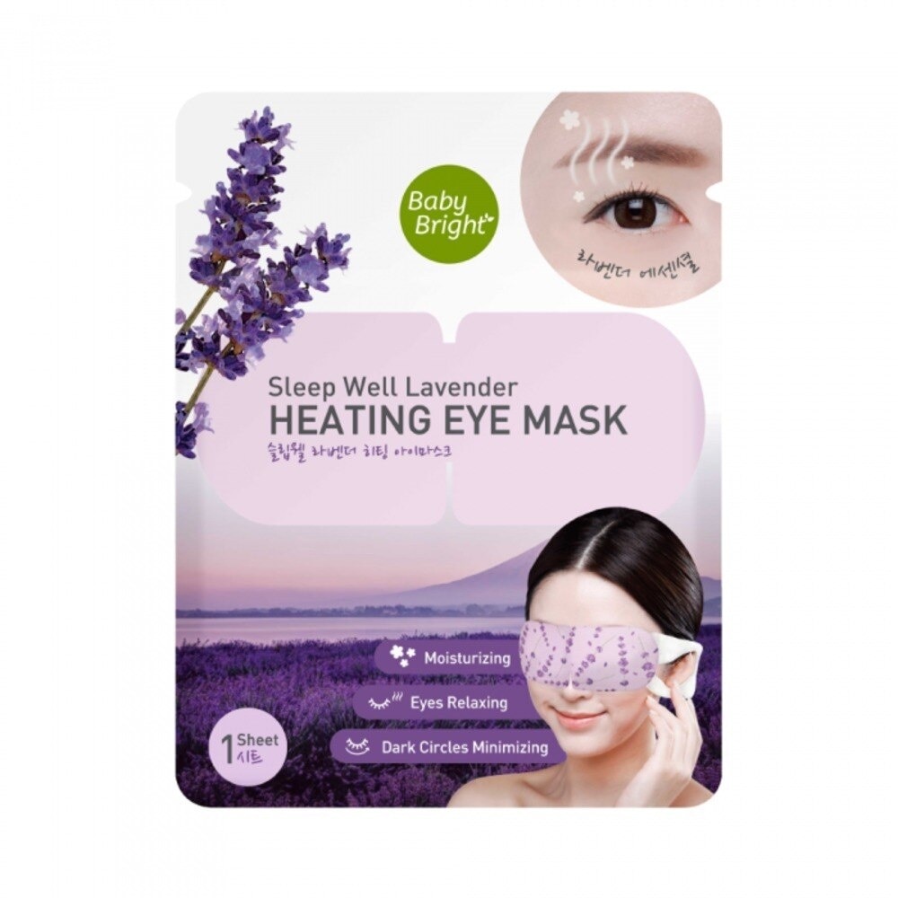 Mặt Nạ Tạo Nhiệt Giảm Quầng Thâm Và Bọng Mắt Baby Bright Sleep Well Lavender Heating Eye Mask image