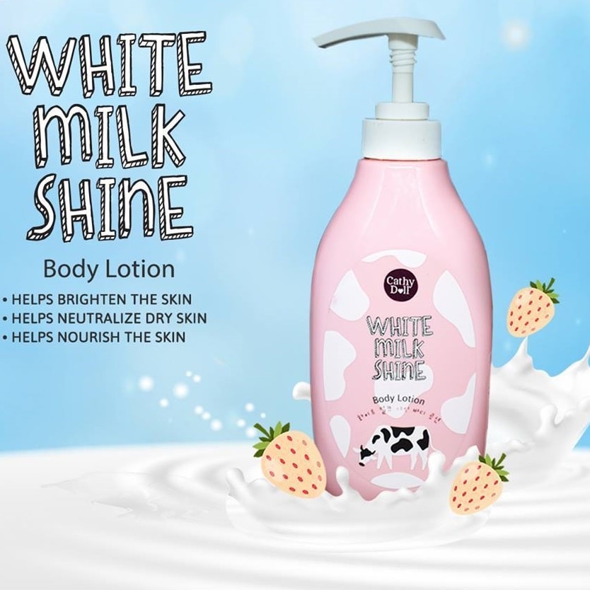 Sữa Dưỡng Thể Sữa Bò Cathy Doll Body Lotion 450ml White Milk Shine