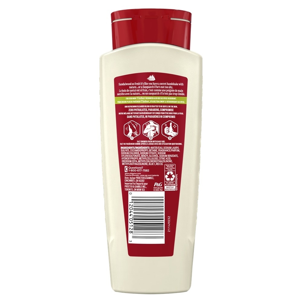 Sữa Tắm Old Spice Timber Sandal Wood 532ml
