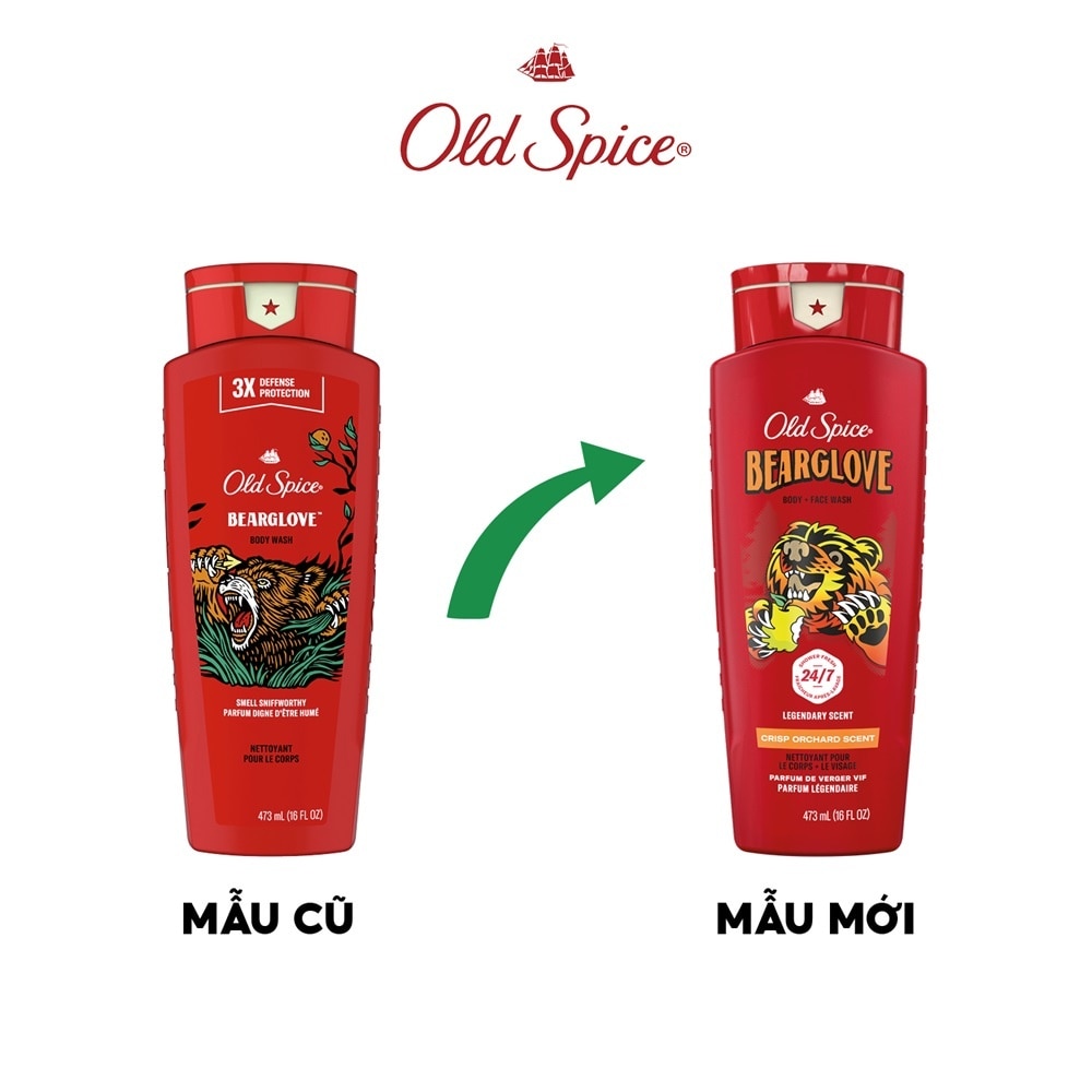 Old Spice Bearglove Body Wash 473ml