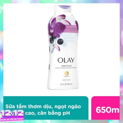 OLAY Sữa Tắm Olay Soothing Orchid & blackcurrant 650ml