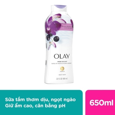 OLAY Soothing Orchid & Black Currant Body Wash 650ml