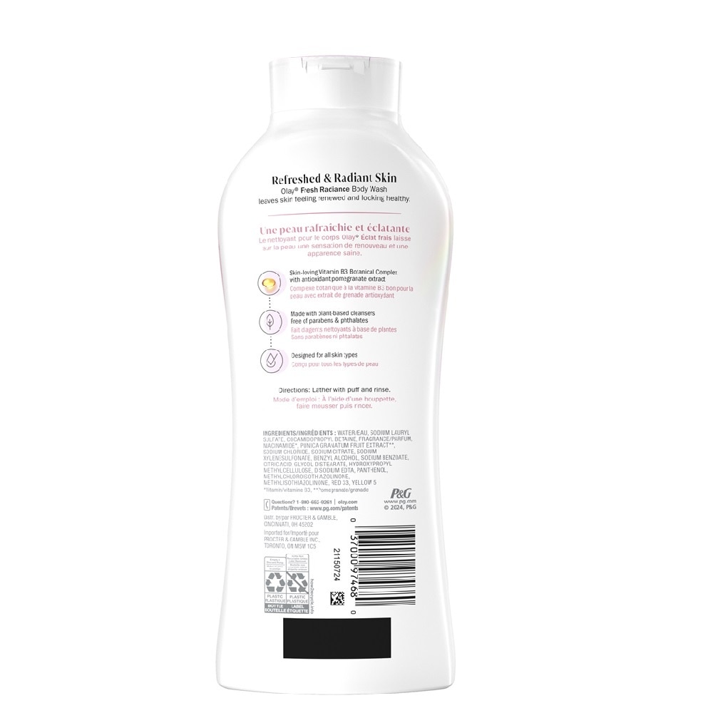 Sữa Tắm Olay White Strawberry & Mint Hương Dâu Trắng và Bạc Hà Tươi Mát 650ml