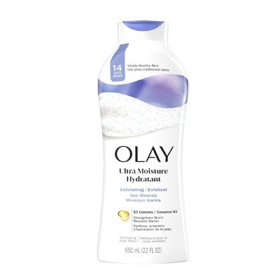 OLAY Sữa Tắm Tẩy Tế Bào Da Olay Exfoliating Moisture Sea Salts Hạt Muối Biển 650ml