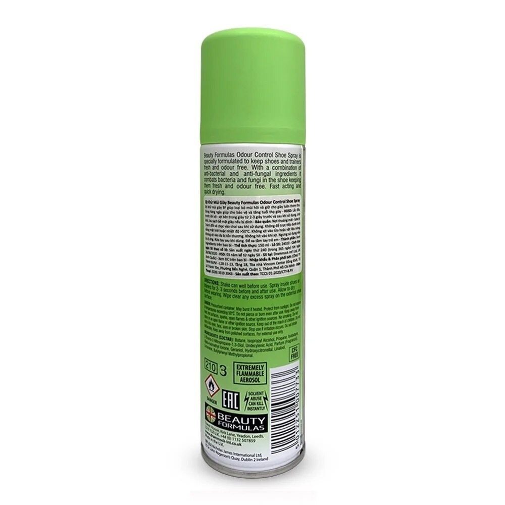 Odour Control Shoe Spray 150ml