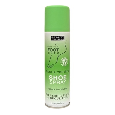 BEAUTY FORMULAS Odour Control Shoe Spray 150ml
