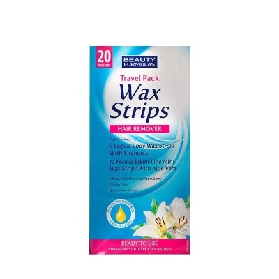 BEAUTY FORMULAS Cold Wax Strip 20's (Travel)