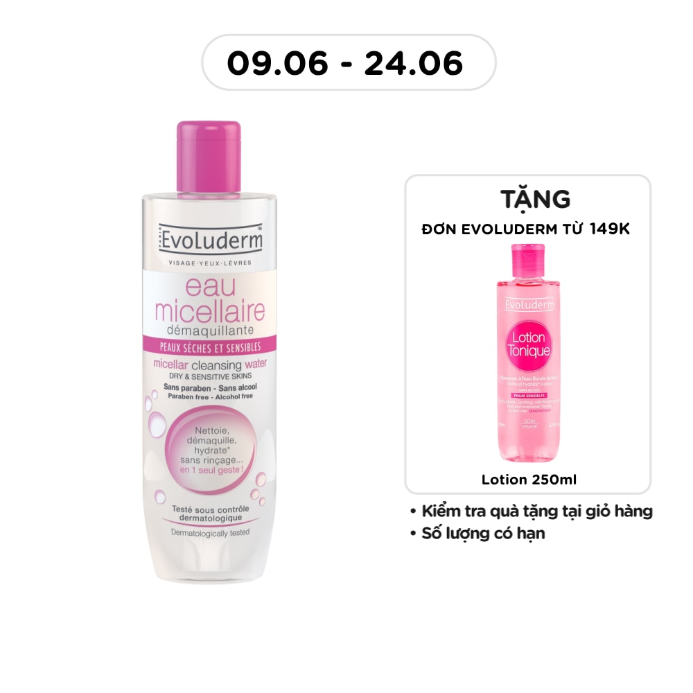 Micellar Cleansing Water, Dry & Sensitive Skin 250ml