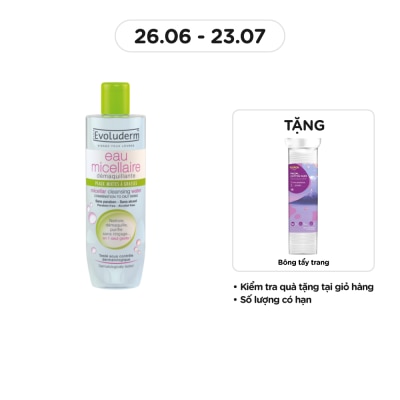 EVOLUDERM Micellar Cleansing Water, Oily Skin 250ml