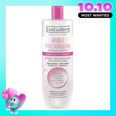 EVOLUDERM Nước Tẩy Trang Evoluderm Cho Da Khô, Nhạy Cảm 500ml image