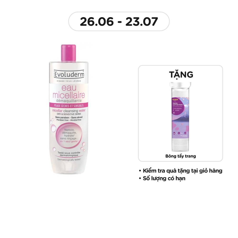 Micellar Cleansing Water, Dry & Sensitive Skin 500ml